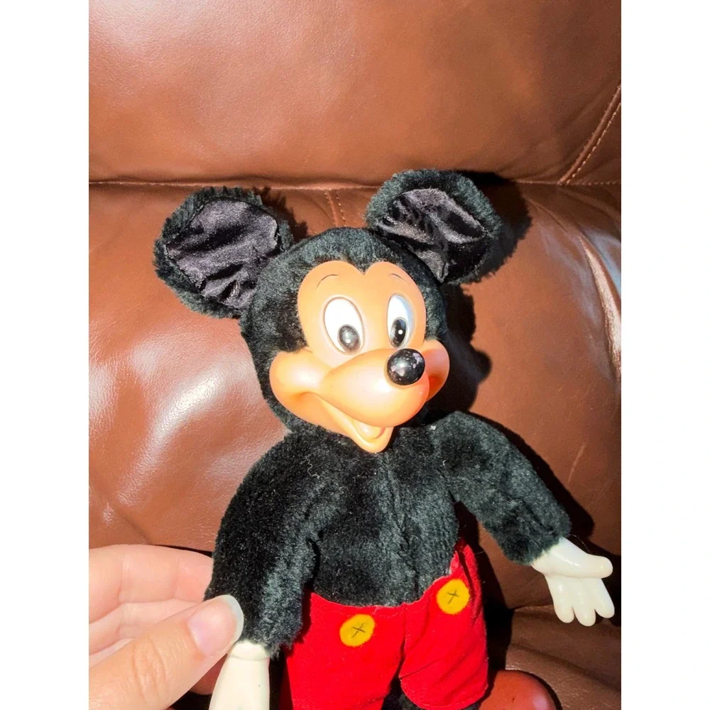 Vintage Mickey Mouse Applause Plush Plastic Face Hands Shoes 1980s‎ Disney Toy